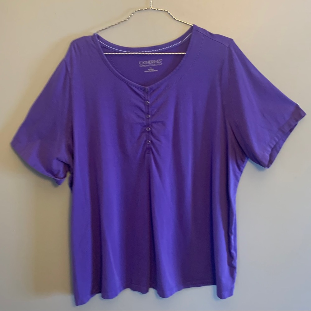 purple short sleeve t-shirt, 1xl